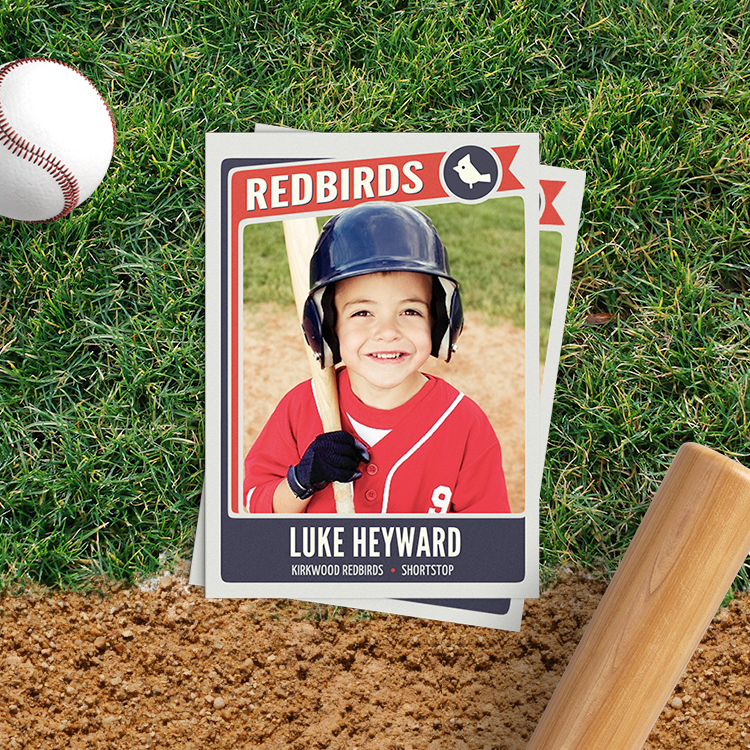 Little league trading card